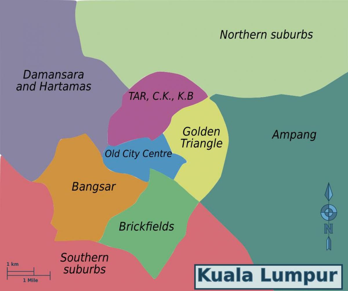 吉隆坡区地图