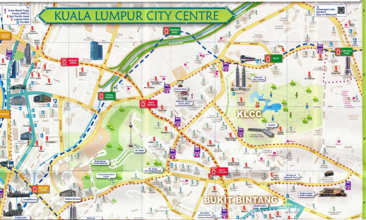 吉隆坡市区地图走