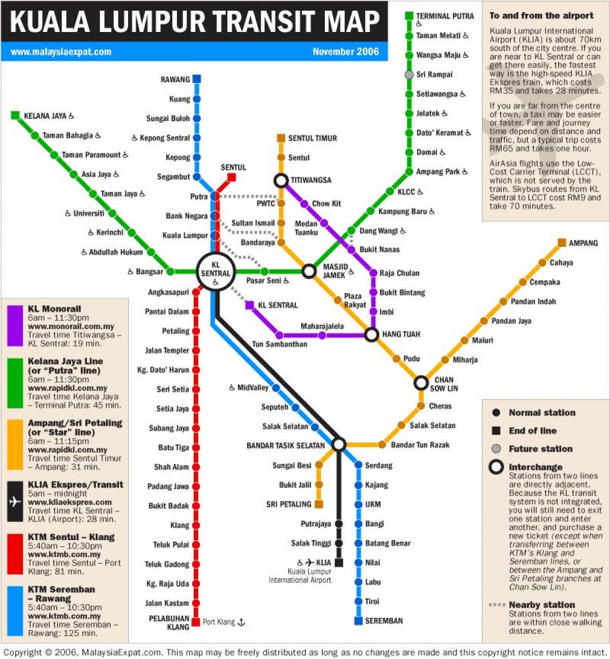 吉隆坡转运的地图2016