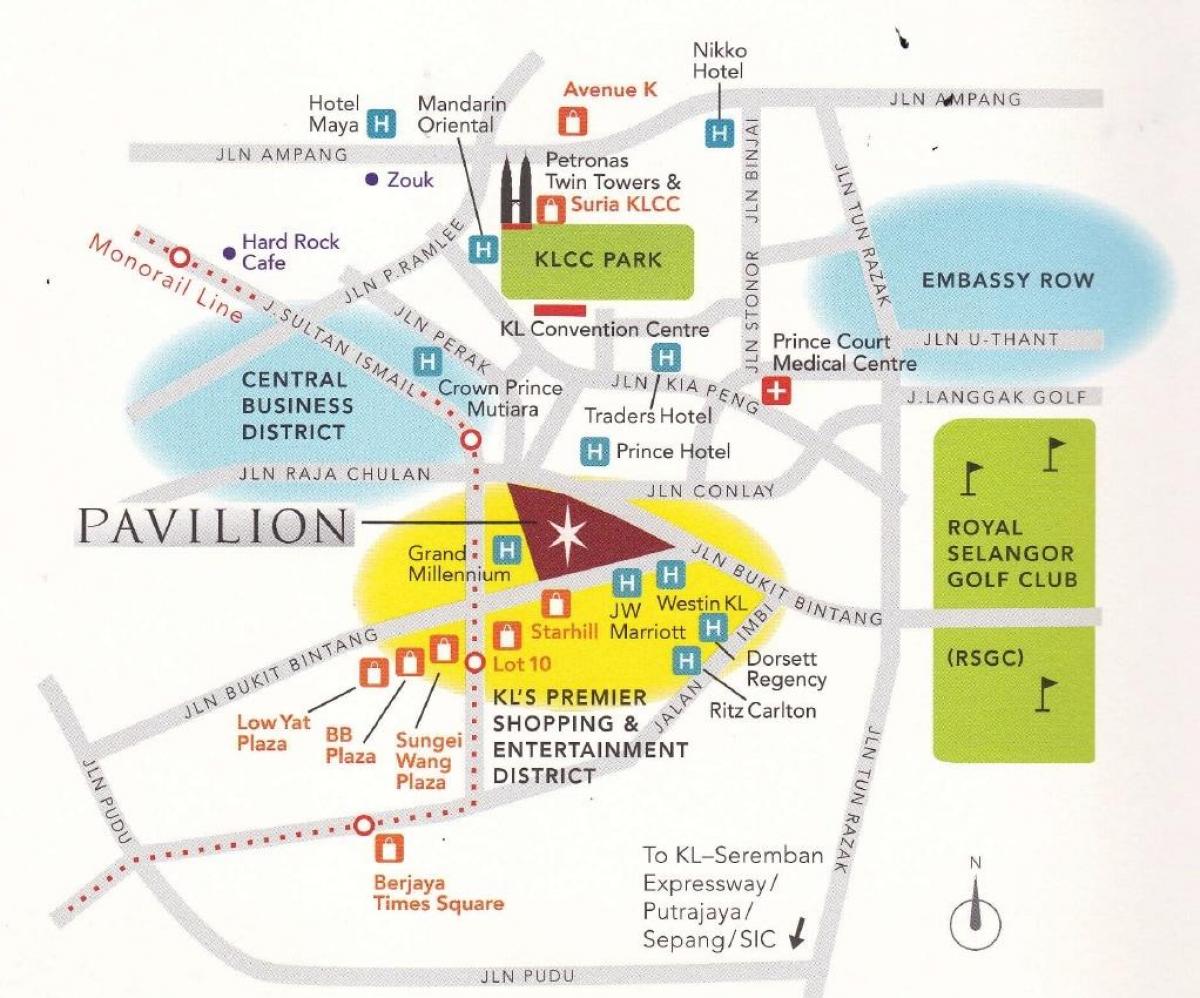 阁吉隆坡的地图目录