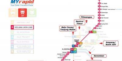 Putra轻轨的地图