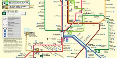 吉隆坡的地铁图