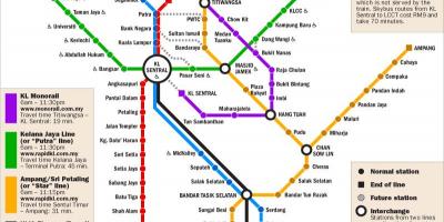 马来西亚运输地图