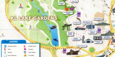 湖边的花园吉隆坡的地图