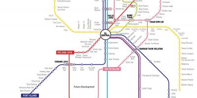 吉隆坡是火车的路线图