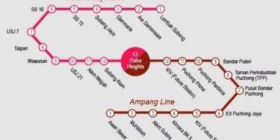 吉隆坡中央铁图