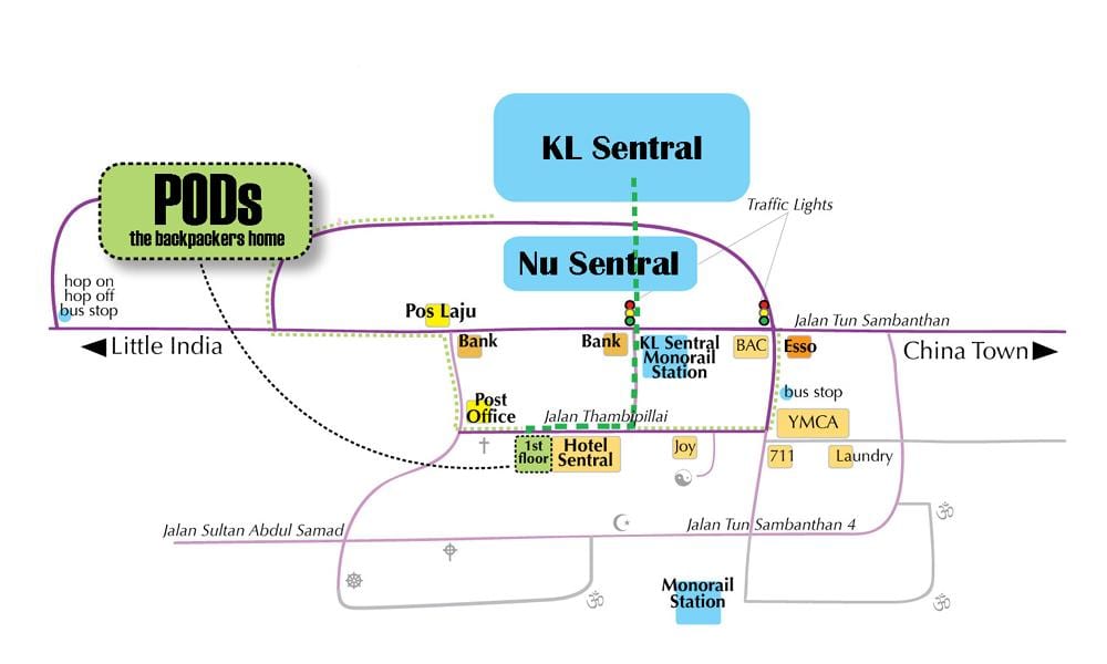 吉隆坡巴士站地图