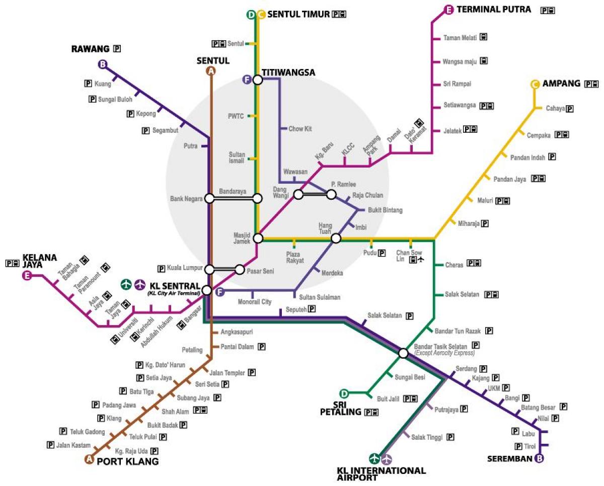 马来西亚的新的铁路线图