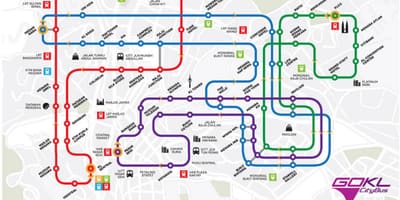 去吉隆坡市区地图坐巴士