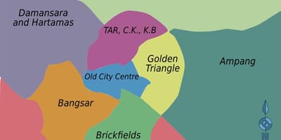 吉隆坡区地图