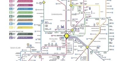 吉隆坡转轨地图