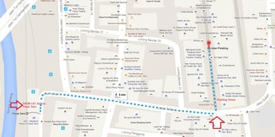 轻轨巴刹瑟尼的地图