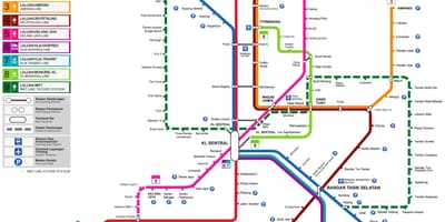 马来西亚火车站地图