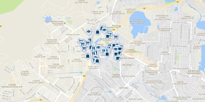 甲洞吉隆坡的地图