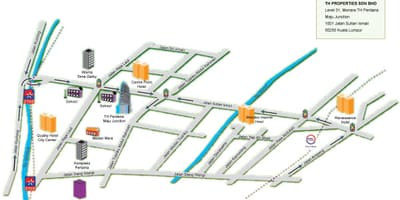 苏丹吉隆坡的地图