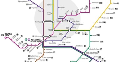 马来西亚的新的铁路线图