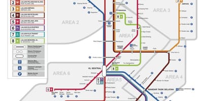 巴生河流域轻快铁系统铁路线图