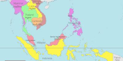 吉隆坡在世界地图上的位置