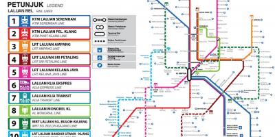 铁站吉隆坡的地图